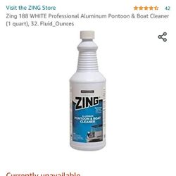 Zing 188 WHITE Professional Aluminum Pontoon & Boat Cleaner (1 quart), 32. Fluid_Ounces


