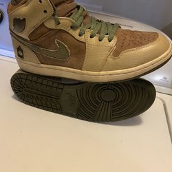 NIKE AIR JORDAN 1 RETRO ARMED FORCES //GREEN BEIGE