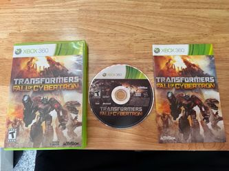 Transformers: Fall of Cybertron (Microsoft Xbox 360, 2012) Activision W/ Manuel  Transformers: Fall of Cybertron for the Microsoft Xbox 360 is a shoot