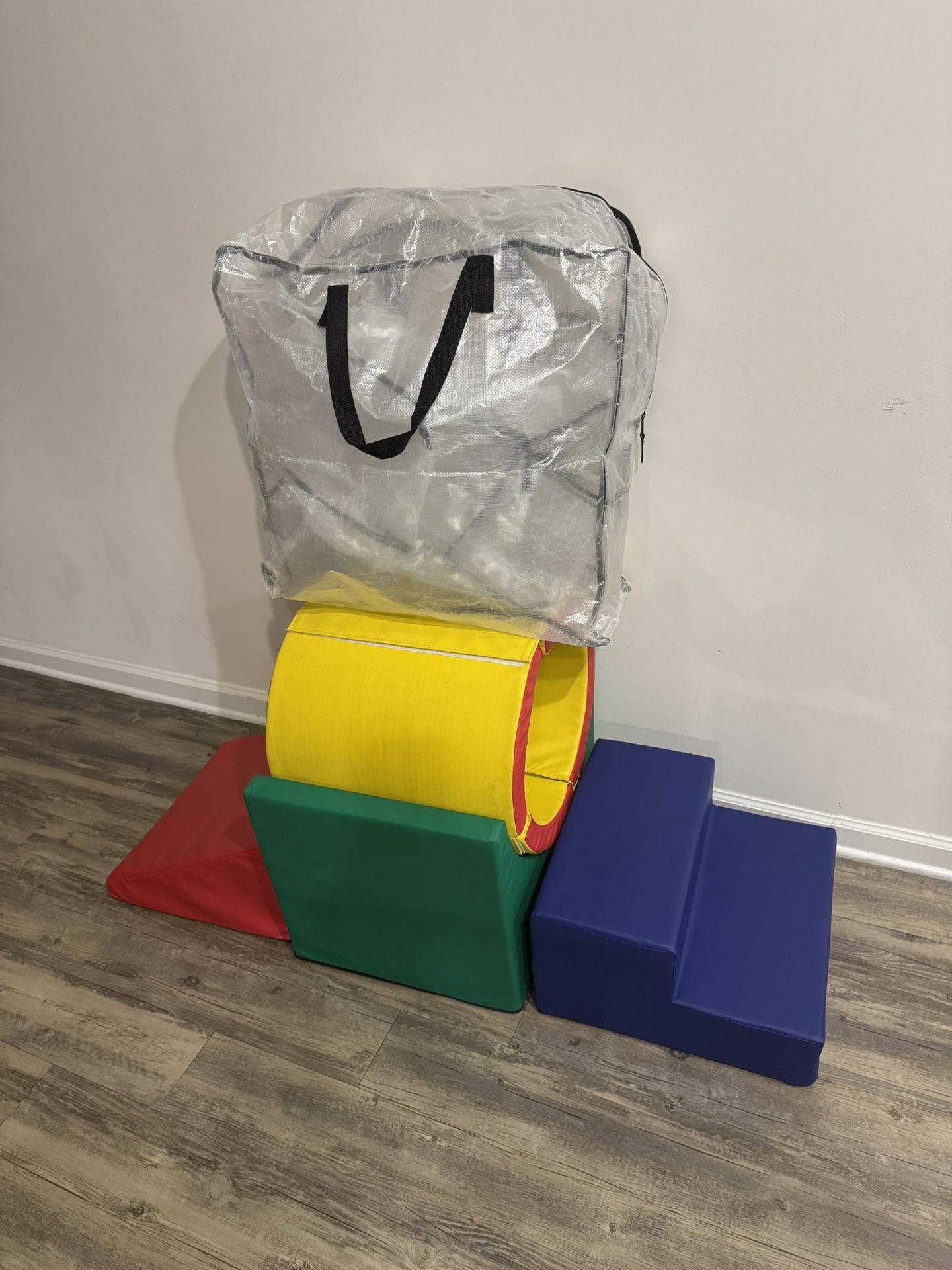 Toddler Tunnel/Ramp Foam Climber With Storage Bag