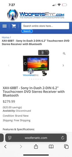 Sony Double Din  Stereo 