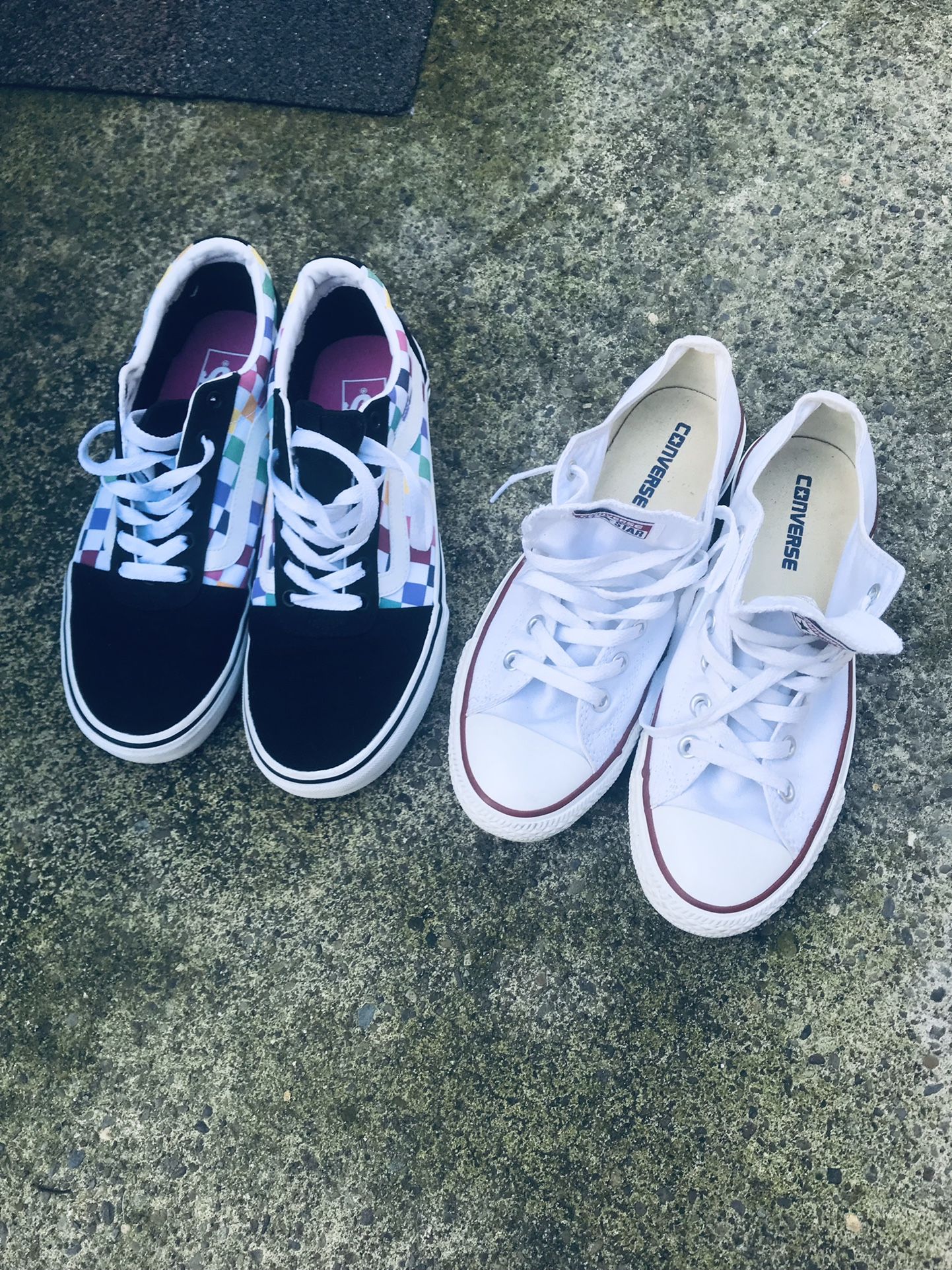 Tennis Shoes Size 7 Mens And Vans 7!