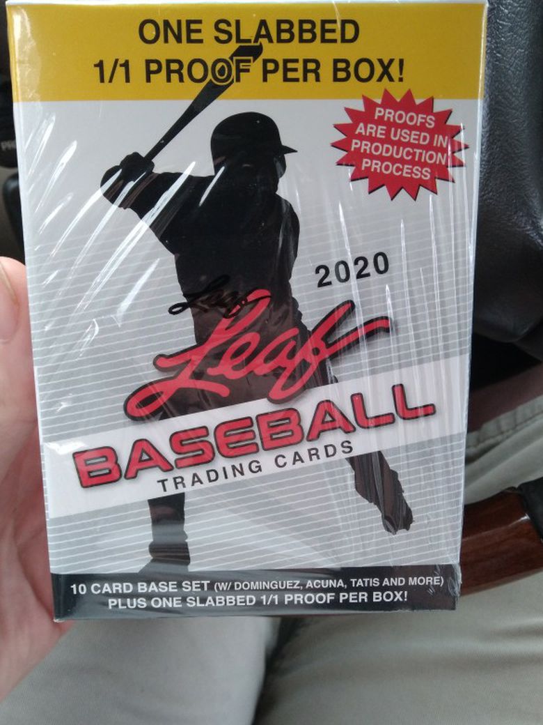 2020 Leaf Baseball 1/1 Slabbed Card Per Box