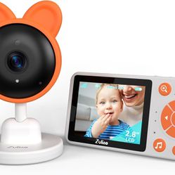 NEW Baby Monitor with Camera and Audio,2.8" Screen,No WiFi Video Baby Monitor,30H Battery,2-Way Audio,Crying&Feeding,Temperature Sensor, Pan-Tilt-Zoom