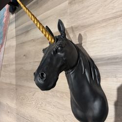 FAUX TAXIDERMY UNICORN BUST (WALL MOUNT)