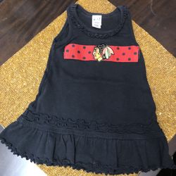 Girls Blackhawks Dress Size 12 Month