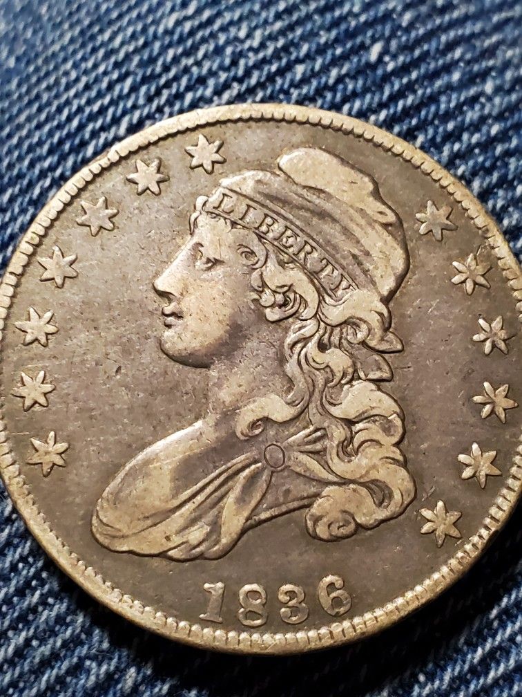 CDB24SX930 DECENT 1836 50 CENT PIECE