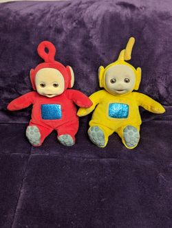 1998 Vintage Teletubbies Laa-Laa and Po bean bag plush.
Original purchase from the 90s
Good condition