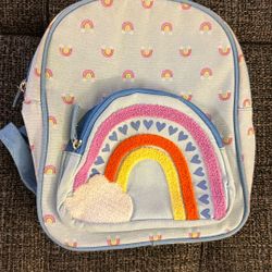 Cat And Jack Rainbow Mini Backpack Slightly Used In Very Good Condition 