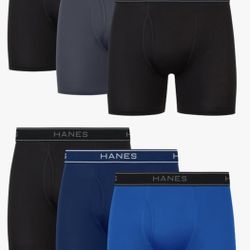 Set Of 6 Hanes Boxers X-Large 