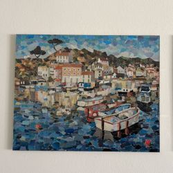 Analog (handmade) Paper Collage Picture