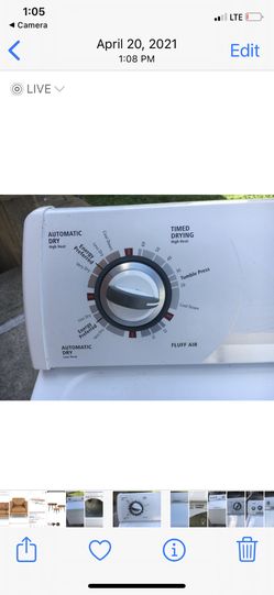 Gas And Electric Whirlpool Dryer Like New 