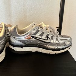 Nike P-6000 Silver Metallic Sneakers