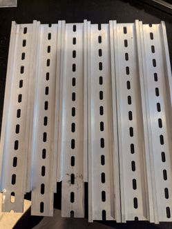9.75 inch DIN rail 6 pieces Aluminum for 3D printers 3D printing