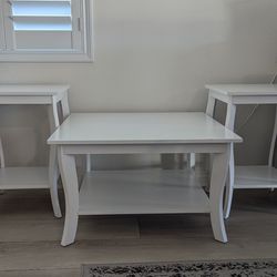 Coffee table and end tables set