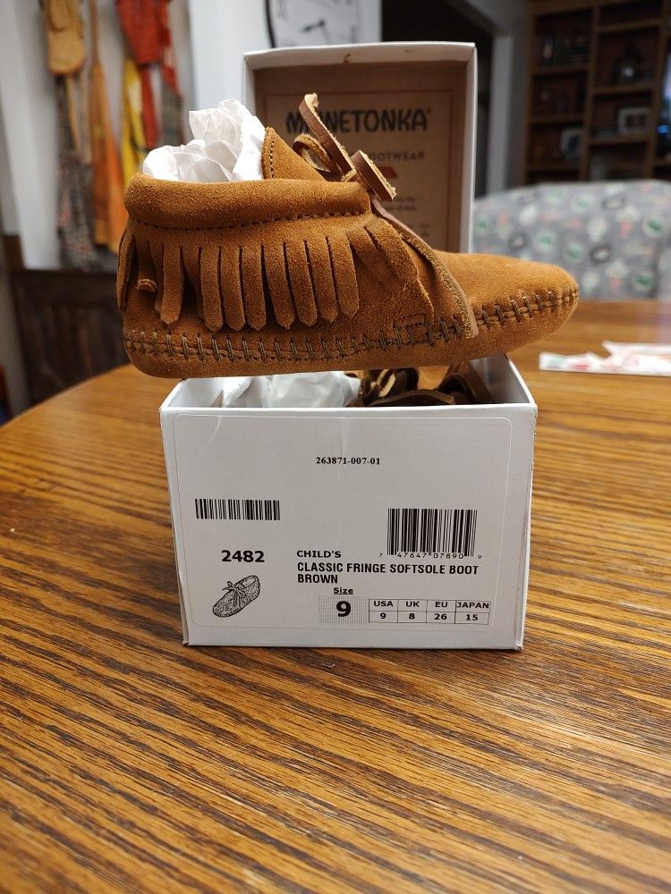 Childs Fringe Softsole Moccasins