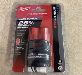 Milwaukee M12 2.5 High Output Battery 