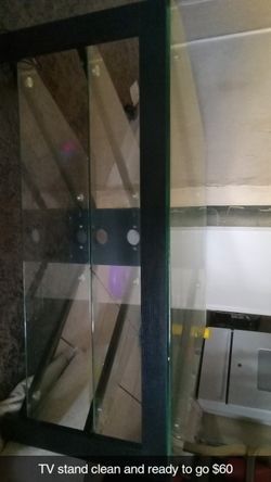 Clear TV Stand