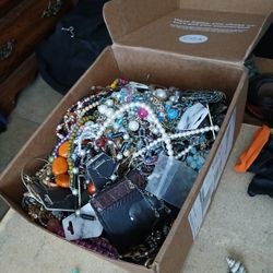 Box Of Random Jewelry 