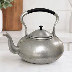 Vintage Knobler Aluminum Teapot Kettle British Colony Hong Kong Mid Century