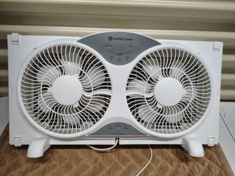 Comfort Zone Twin Window Fan