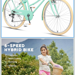 Girls Cruiser Bike 24" Mint Green