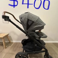 Nuna MIXX Next Stroller - Granite - Great Condition + Extras