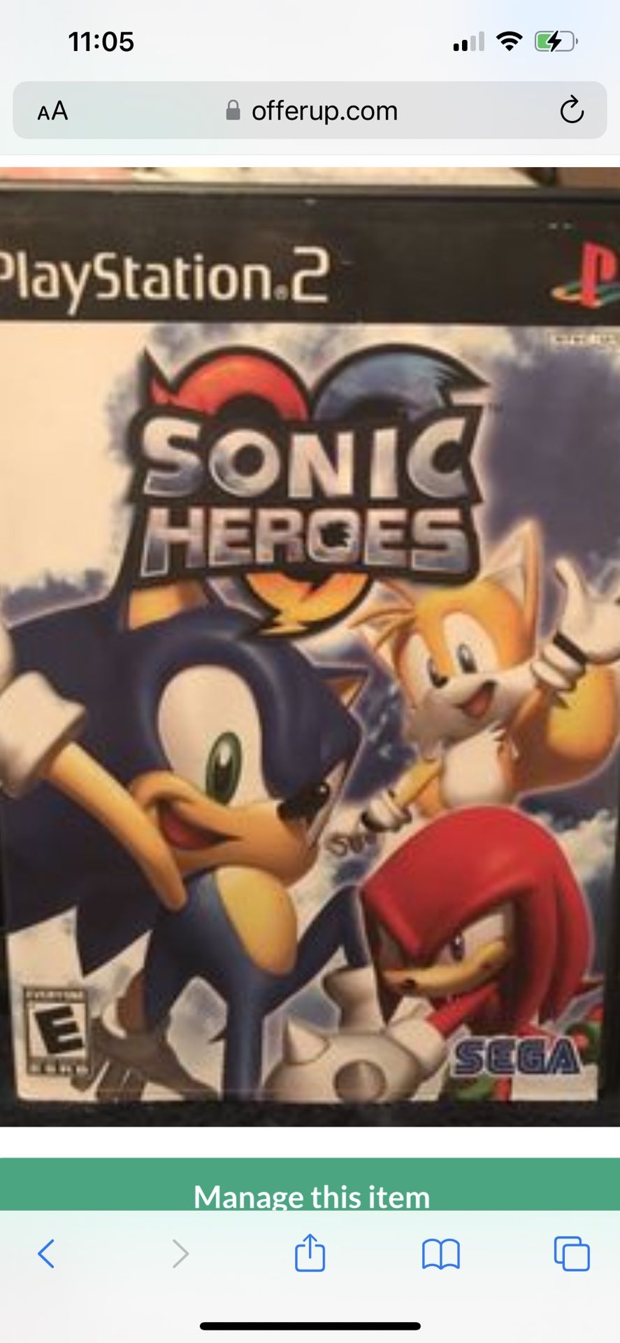 PS2 Sonic Heroes