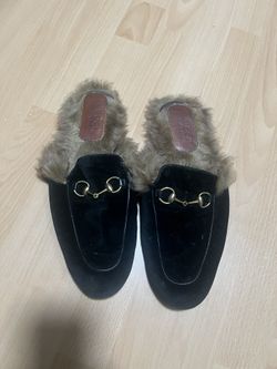Gucci Fur Slippers