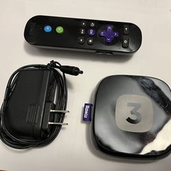 Roku 3 4200x With Power Cord And Remote