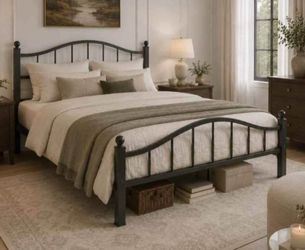 Full Bed Frames with Headboard
Noise-Free Design, 12" Underbed Storage, 1500 LBS Heavy Duty Metal, No Box Spring Needed, Tool-Free Assembly