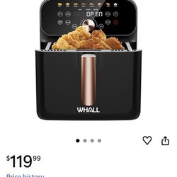 WHALL Air Fryer,BS 6.2QT Air Fryer Oven