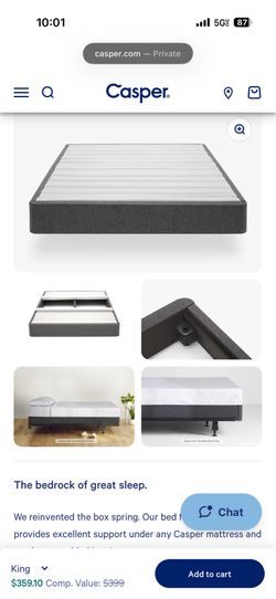 King Casper box spring
