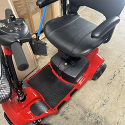 4 Wheel Mobility Scooter - Electric Powered Wheelchair Device - Compact Heavy Duty Mobile for Travel, Adults, Elderly - Long Range Power Extended