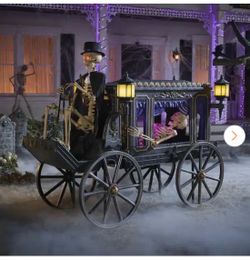 Skeleton with Hearse