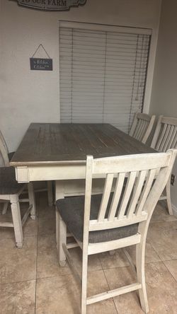 Ashley furniture kitchen table with chairs