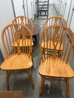 wooden chairs