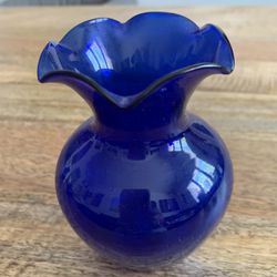 Vintage Cobalt Blue Bud Vases