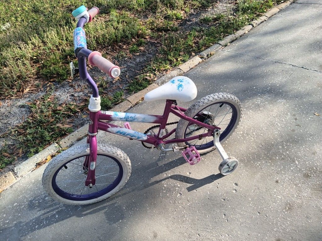 16" Huffy Girls g sea Star training Wheels Bike