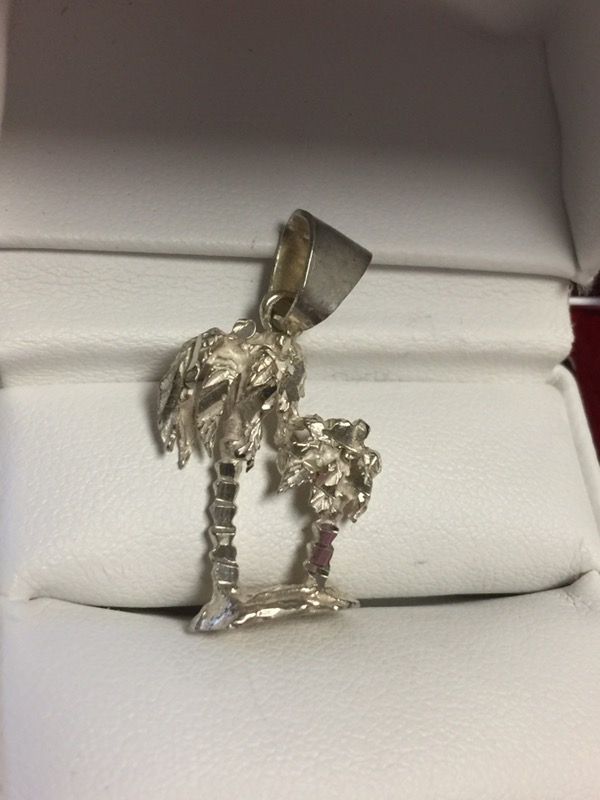Pendant 925 Silver Palm Trees ππ