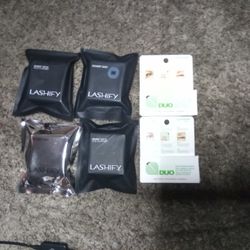 4 Single Pairs Of Lashify Gossamer Lash Sets With TwoDuo Glues