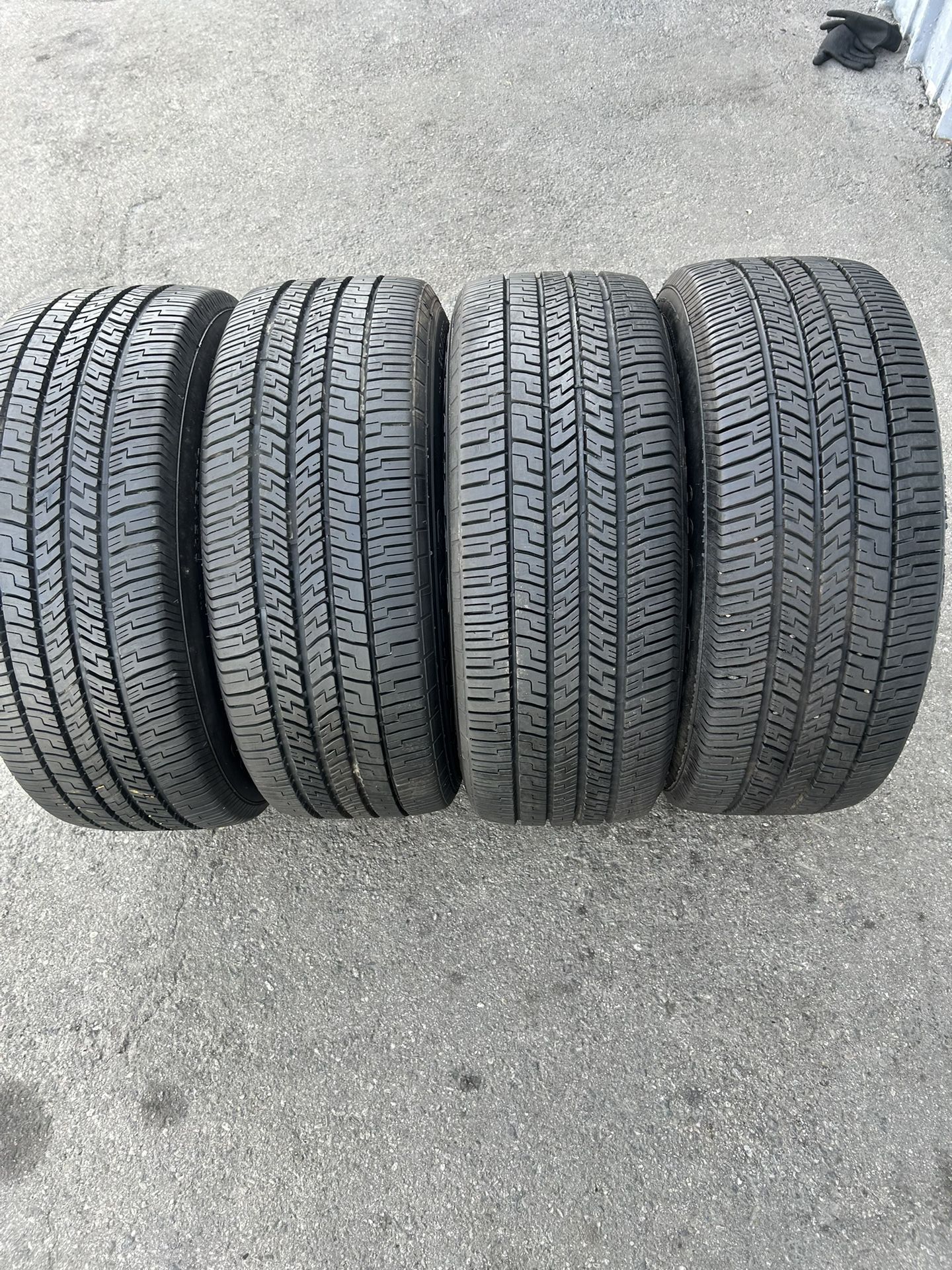 Set. Tires. 245. 55. 18. Good year