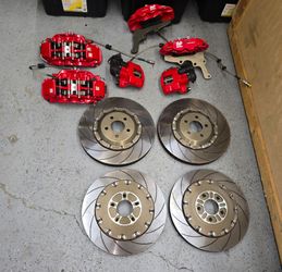 AP Racing Radi-CAL Big Brake Kit 2015-2022 Mustang S550 Used 500mi Front Rear 44