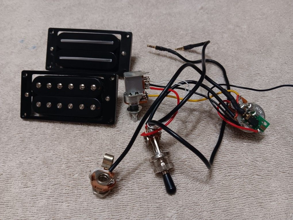 Guitar Fetish Humbuckers, Complete Kwikplug, Wiring Harness For Electric Guitar