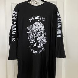 Ride Snowboard Shirt Black And White Size XL