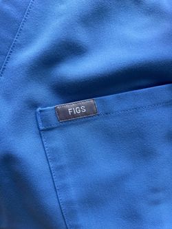 Figs Blue Top and Bottom