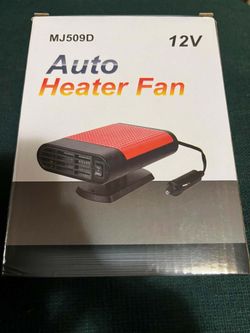 Portable car heating fan