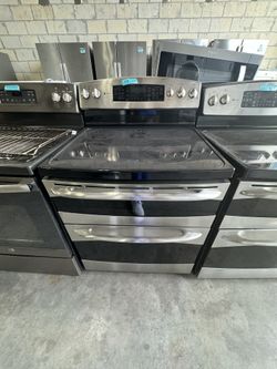 Ge Electric Stove Double Oven 