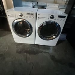 Set Washer And Dryer LG Gas Dryer Everything Is And Good Working Condition 3 Months Warranty Delivery And Install 