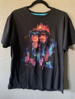 Dr who exploding tardis Black Graphic T-Shirt with Colorful Print